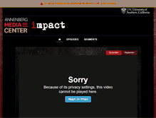 Tablet Screenshot of impact.uscannenberg.org